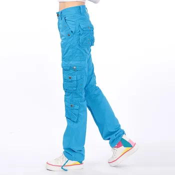 Moda Pentru Femei Pantaloni Casual Harem Militare Tactice Pantaloni Cu Mai Multe Buzunare Joggeri Streetwear Plus Dimensiune