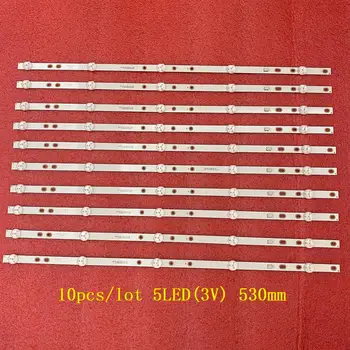 10 BUC/lot 5LED(3V) 530mm de Fundal cu LED strip pentru BAIRD TI5510DLEDDS 2W2006-DS55M7800-01 DS55M78-DS02-V01 DSBJ-WG
