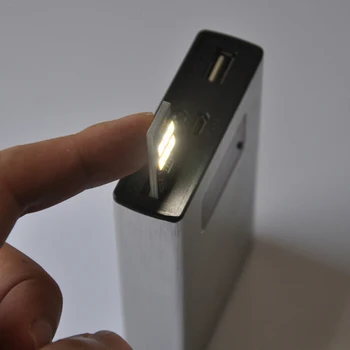 Jet Portabil Tabăra de Noapte Bec Mini USB Putere 6 LED-uri de Lumină de Buzunar Carte de Lampa Alb/Alb Cald