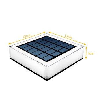 2021 Lumina Solara Gard de Lumină LED-uri Post Capac Lumini IP65 în aer liber Lampă Solară de Grădină Peisaj Curte Gard de Decor în aer liber de Iluminat