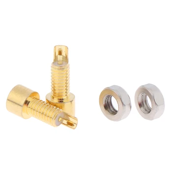 2 buc/Set Placat cu Aur de Cupru Pur MMCX de sex Feminin Jack Sârmă de Lipire Conector PCB Montare Pin IE800 DIY Lung/Scurt Audio-Adaptor Priza