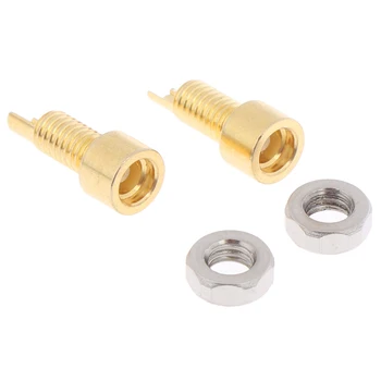 2 buc/Set Placat cu Aur de Cupru Pur MMCX de sex Feminin Jack Sârmă de Lipire Conector PCB Montare Pin IE800 DIY Lung/Scurt Audio-Adaptor Priza