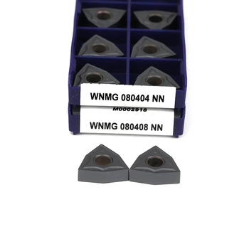 WNMG080404 NN LT10 de Cotitură Externe Insertii Carbură de Instrumente de Cotitură WNMG080408NN LT10 PVD cutite de Strung de Frezat Mașini-Unelte de