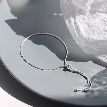 Calitate De Top Argint 925 Colier Pentru Femei Bijuterii Moda Lady Șarpe Lanț Brățară De Argint Pentru Fete Accesorii De Mireasa Nunta