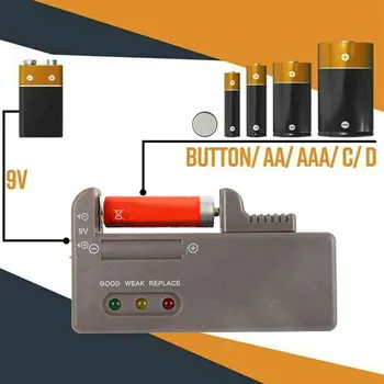 Bateriei Cutie de Depozitare Organizator Titularul W/Tester Baterie Caddy Rack Caz, Posesorii, Inclusiv Bateria Checker pentru AAA, AA, C, D