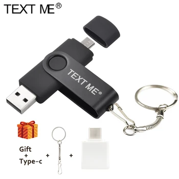 TEXTUL MI-360 Roti OTG 3 ÎN 1 de Tip C USB Flash Drive 4GB 8GB 16GB 32GB 64GG Pendrive USB 2.0 stick Usb