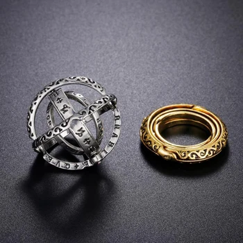 Astronomice Inel pentru barbati femei minge de metal Creative Complexe de Rotație Cosmică Deget inelul bărbați moda bijuterii cadouri