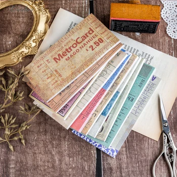 Vintage înregistrări de Călătorie Bilet seria material hârtie DIY scrapbooking album jurnal de proiect face fericit planificare hârtie decorativă
