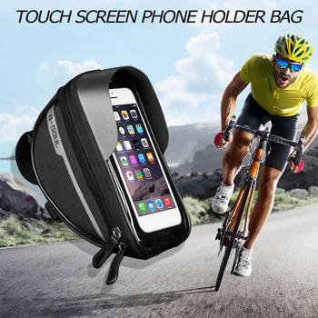 Bicicleta geanta de Bicicleta cu Suport pentru Telefon de Biciclete de Munte Sac Impermeabil Touchscreen Telefon Mobil rezistent la apa Sta Mobile Inteligente bolsa bicicleta