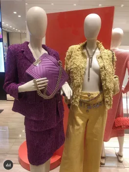 2021 Violet două bucata set pentru femei fusta supradimensionat personalizate sacou de tweed plus dimensiune 3XL 5XL 6XL pentru femei costum de birou conjuntos de mujer