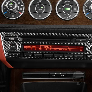 Pentru BMW Z4 E89 2009-2016 Fibra de Carbon Negru Autocolante Centrale Radio de Control Buton de pe Panoul de Styling Interior Accesorii Auto