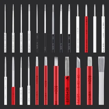 50pcs Tatuaj Sprancene Ace 3R/5R/7R/9R/17R/19R/21R 0,2 mm/0.25 mm pentru manual pen machiaj permanent Microblading spranceana pen