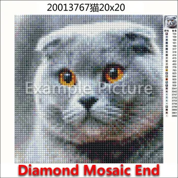 Noul 5D Full Piața Diamant Pictura Broderie Cusatura Cruce Animal Pasăre Pinguin câine fox măgar bufnita cal 3D DIY Rotund Mozaic 612