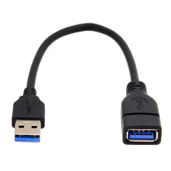 USB 3.0 de Tip a Male la USB 3.0 de Tip Feminin Cablu de Extensie 20cm 5Gbps