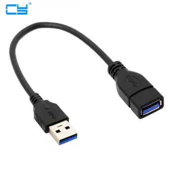 USB 3.0 de Tip a Male la USB 3.0 de Tip Feminin Cablu de Extensie 20cm 5Gbps