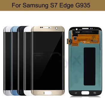 Pentru Samsung S7 edge Display LCD Touch Screen G935W G935FD LCD Digitizer Asamblare G935A Înlocuire Ecran cu Arde Umbra