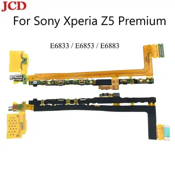 JCD Nou Pentru Sony Xperia Z5 Premium Z5P E6833 E6853 E6883 Reparații Putere Butonul de Volum Camera Comutator cu Cheie Cablu Flex Cu Microfon