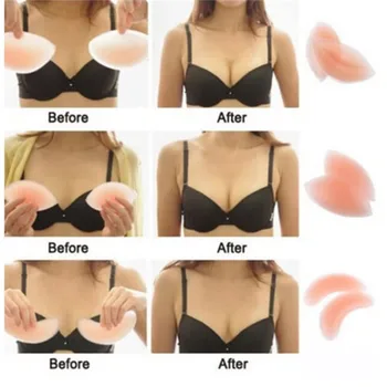 Femei Sexy Sutien Silicon Gel Invizibil Introduce Tampoane de San pentru Rochie Bikini de costume de Baie Push-Up Sutien Introduce Breast Enhancer Insertii