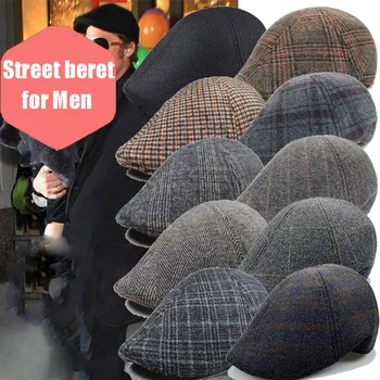 2021 Primavara Toamna Pălării pentru Bărbați Berete Casual Street vânzător de ziare Bereta Pălărie Retro Anglia Pălărie Sălbatice Octogonal Capac Fashon Pălării Capace