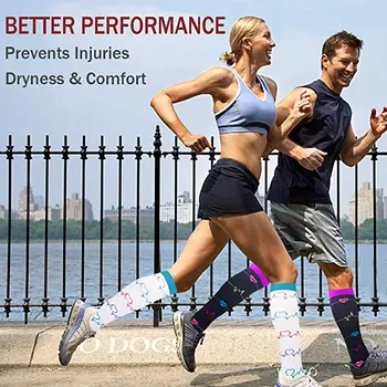Ciorapi De Compresie Forma De Inima Șosete Bărbați Femei Exterior Din Nylon De Fitness Sport Fotbal De Stocare A Proteja Picioarele Pentru Toate Anotimpurile