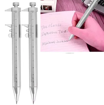 Multifuncțional Gel Ink Pen Șubler cu Vernier Roller Ball Pen Papetărie Ball-Point Negru/Albastru umple 0,5 mm Dropshipping
