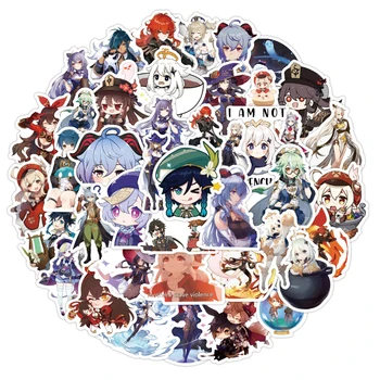 10/50Pcs Pachet de Desene animate Anime Genshin Impact Joc de Autocolante Pentru Bagaje Laptop, Frigider Motocicleta, Skateboard Guiter Pegatinas