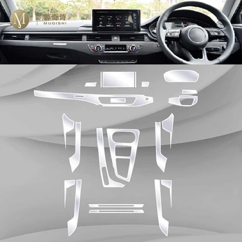 Pentru Audi A4 B9 2020 2021 auto Interior consola centrala costum Invizibil TPU film protector Anti-zero Accesorii Refit LHD RHD