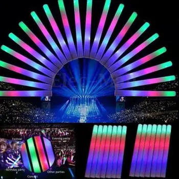 30pcs Multi Color LED Stick de Strălucire Fluorescentă Bastoane de Lumină Pentru Concertul Petrecere cu LED Luminos Spuma Tija