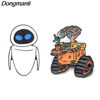 LT135 Anime icoane Robot Email Pin Broșe de Desene animate Creative Metal Brosa Ace Insigna rucsac-sac de Guler Bijuterii Cadouri pentru Copii