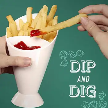 Gustare Con Sta + Elimina Dip Suport pentru cartofi Prăjiți Chips-uri Degetul Mâncare Restaurant Acasă