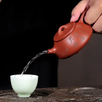 Piatra Lingura Lut Violet De Uz Casnic Oală De Ceai Tradițional Ceainic Chinezesc Kungfu Teaware Să Bem Colecta Prieten Cadou
