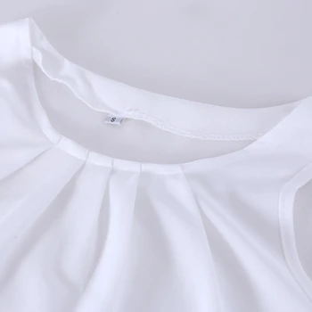 Bluza Femei 2021 Nou Bluza De Vara Moda Rochie Fără Mâneci Gât Rotund Șifon Bluza De Pânză Ieftin Coreean Vestidos