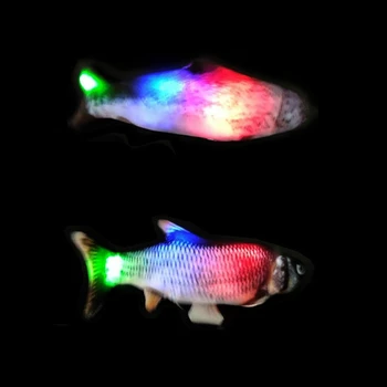 Electric Simulare de Pește Electronice Animal de casă Pisică Jucărie de Încărcare USB de Simulare Pește Jucării pentru Pisica Câine Guma de Joc Musca Jucarii