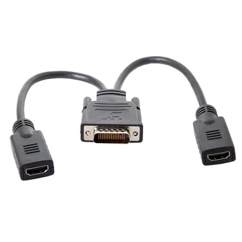 DMS 59 Pin la Dual HDMI-Cablu compatibil 4K 1.4 HDTV Splitter Cablu de Extensie Adaptor de Card pentru Grafica pe Calculator Card de Transfer