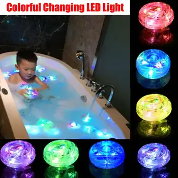 Rezistent la apa Baterii Multi-Color LED-uri Lumina Subacvatice pentru Rezervor de Pește Piscină pentru Copii Copil de Dus Cada Baie de Lumini Jucarii