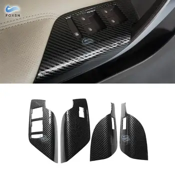 Pentru Buick Regal 2009 2010 2011 2012 2013 2016 ABS Carbon Textura Masina Ușă Interioară Fereastră de Ridicare Panou de Control Capac Ornamental