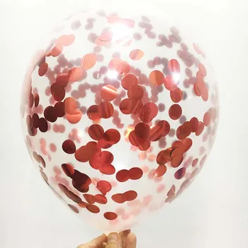 5pcs Aur Rose Confetti Baloane Happy Birthday Party Decor Gonflabile Heliu Latex Ballon pentru Nunta, Petrecere de Aniversare Favoare