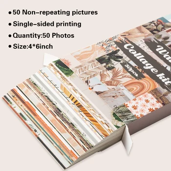 50Pcs Boho Estetic Poze pentru Colaj Zid Kituri de Piersici Teal Colecții de Fotografii Colaje Cameră Decoratiuni, pentru Fete, Adolescenti, Femei