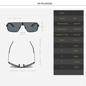 2020 Bărbați hd ochelari polarizati pentru conducătorii auto Marca de ochelari de soare retro anti-evidente de conducere ochelari hd lentile UV400 ochelari masina