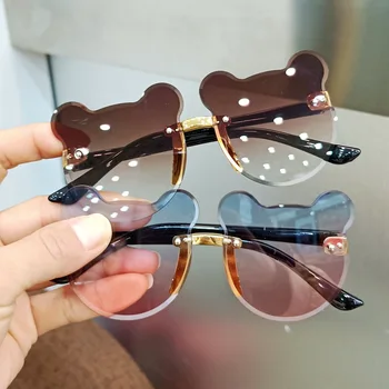 Copii ochelari de Soare Moda ochelari de Soare pentru Copii Ochelari la Modă Fete Baieti Desene animate Drăguț Urs ochelari de Soare Anti-glare Anti-radiatii