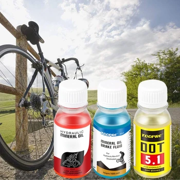 60ml Mountain Bike Hidraulice cu Ulei Mineral Disc de Biciclete de Lichid de Frână DOT 5.1 Ciclism Reparații Accesorii H053