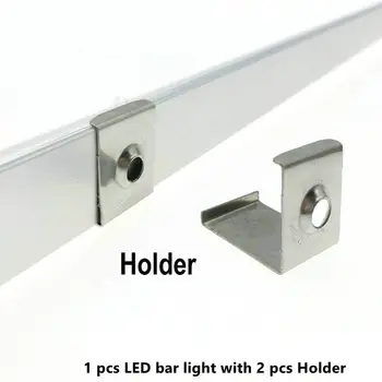 50cm bar led lumina de locuințe V forma de 45 de grade colț profil de aluminiu lăptos capac transparent 0,5 metri de canal pentru benzi cu LED-uri de lumină #4
