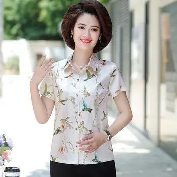 Chemisier Femme Topuri De Femei De Moda De Vară Șifon Tricou Femei Maneca Scurta Bluza Femeie Coreean Haine Roupas Femininas X111