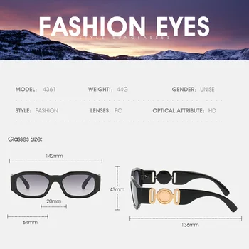 Moda ochelari de Soare Metal Avatar Decorative Bărbați Cadru Mic pentru Femei ochelari de Soare UV400 ochelari de Soare Femei 2020 de Lux de Brand en-Gros
