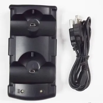 EDAL 2 in 1 USB Dublu Stație de Încărcare Încărcător Stand Dock pentru PS3 Move Controller