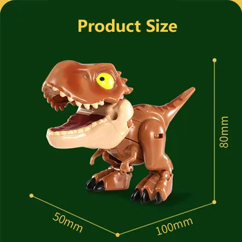 1 buc Mini Deformare Jucărie pentru Copii de Învățământ Bloc Mobile Comune Robot de Transformare Dinozaur Jucarii Model