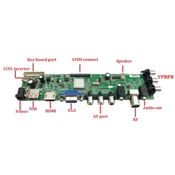 Kit Pentru LTN154X1-L02/L03 1 CCFL LCD de pe placa de control Digital HDMI de la distanță DVB-C DVB-T TV VGA USB AV 30pin 1280X800 15.4