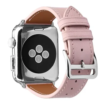 Piele watchbnad pentru apple watch 4 5 6 40mm 44mm banda roz Brățară de curea de mână pentru iWatch Seria SE 1/2/3 38mm 42mm femei fata