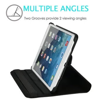 Pentru ipad Mini1/2/3 Tablete Caz de 360 de Grade de Rotație Stand Flip Folio Acoperire din Piele Pentru iPad Mini 2, Mini 3 7.9 inch Funda Caz