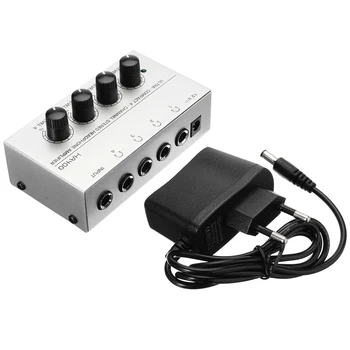 Onsale 1 buc HA400 Ultra-Compact cu 4 Canale pentru Căști Audio Stereo Amp Microamperi Amplificator UE Adaptor